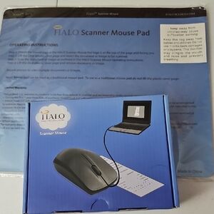 Halo Blue and Black Scanner Mouse Pad Set